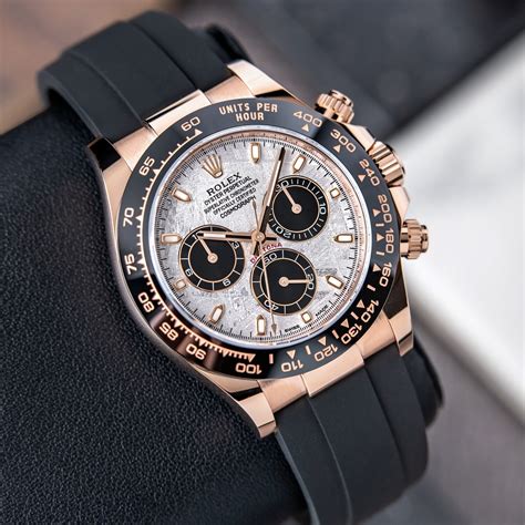 rolex daytona meteorite rose gold|Rolex daytona meteorite price.